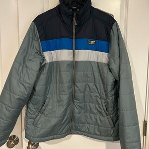 LLBean men’s classics color block puffer jacket
